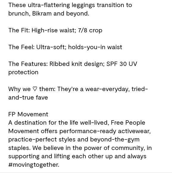 NWT Free People Good Karma Leggings Sea Glass Size M/L - Picture 10 of 12